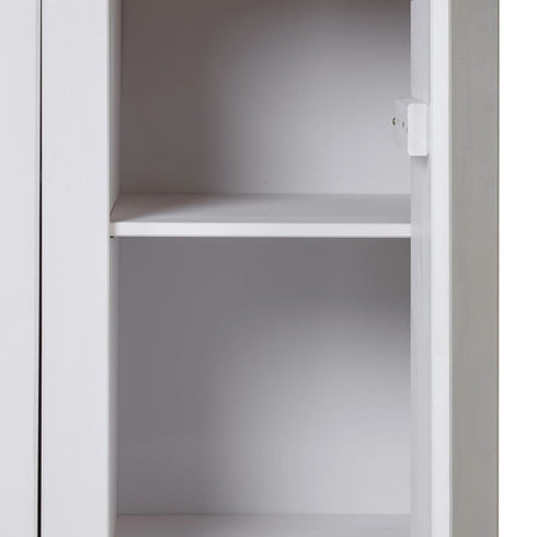 Maison Madeleine -  3Door Wardrobe White 118x50x171.5 cm Pine Panama Range